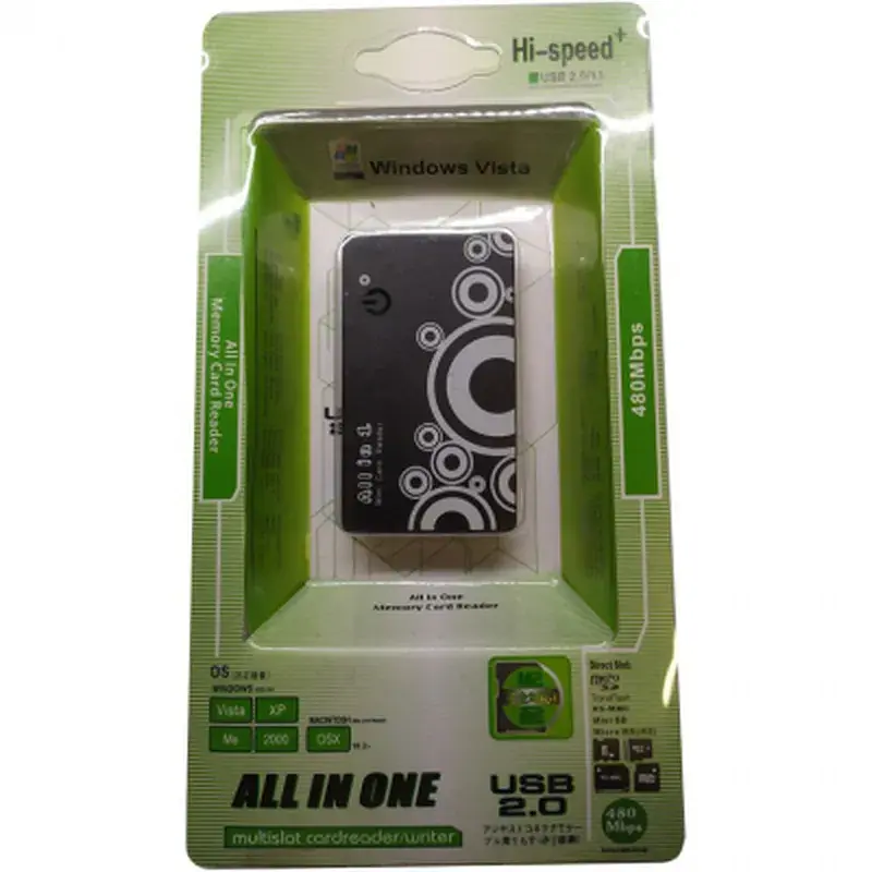 Зчитувач флеш-карт Atcom TD2027 USB 2.0 ALL IN 1 - (Memory Stick (MS) , Secure Digit (10727) - фото 2