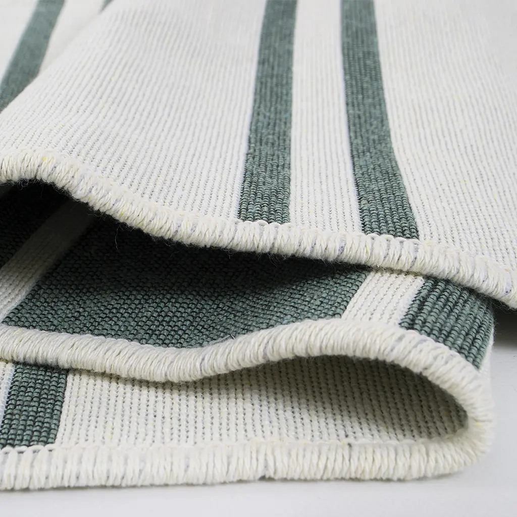 Ковер Lotus Home - Infinity Stripe оливковый двусторонний 80x150 - фото 5