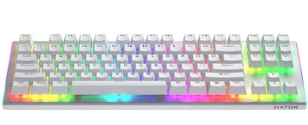Клавіатура HATOR Gravity X TKL Orange ENG White (HTK551) - фото 4