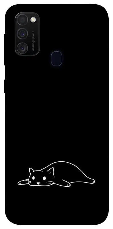 TPU чохол Demsky Lazy cat для Samsung Galaxy M30s / M21