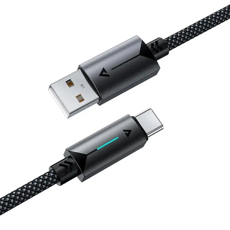 Дата кабель Acefast C19-04 USB to Type-C 3A (1.2m) Black - фото 5