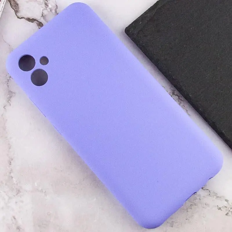 Чохол Silicone Cover Lakshmi Full Camera (AAA) для Samsung Galaxy A07 Бузковий / Dasheen - фото 5