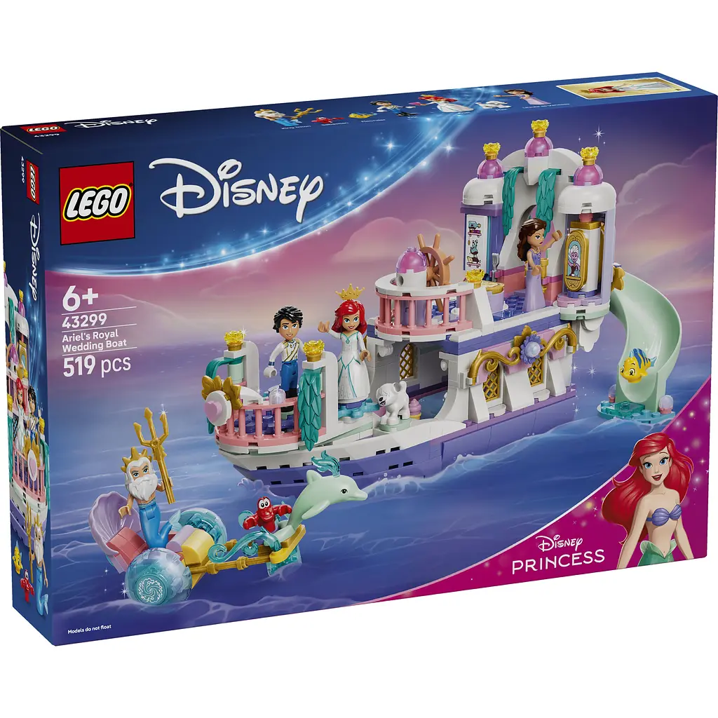 Конструктор LEGO Disney Princess Королівський весільний човен Аріель (43299) - фото 3