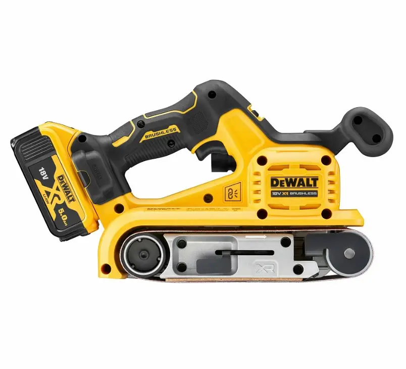 Стрічкова акумуляторна шліфмашина DeWalt з АКБ та ЗП DCW220P2 - фото 2