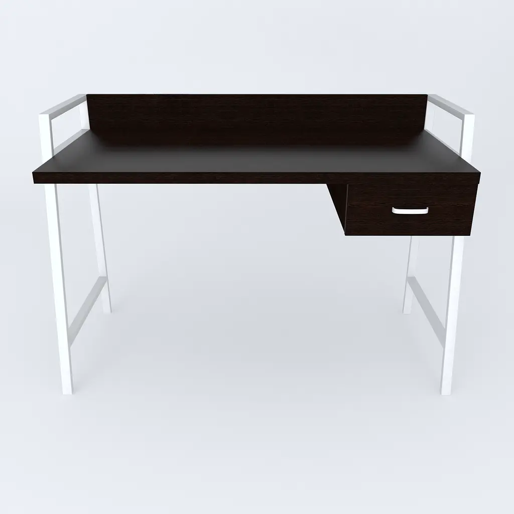 Письменный стол Ferrum-decor 750x1200x600 Белый металл ДСП Венге Магия 32 мм (FRD-105375) - фото 2