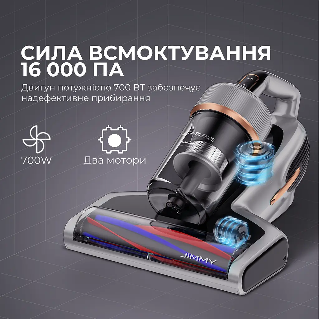 Ручний пилосос JIMMY з УФ-лампою для м'яких меблів (BX7 Pro) - фото 10