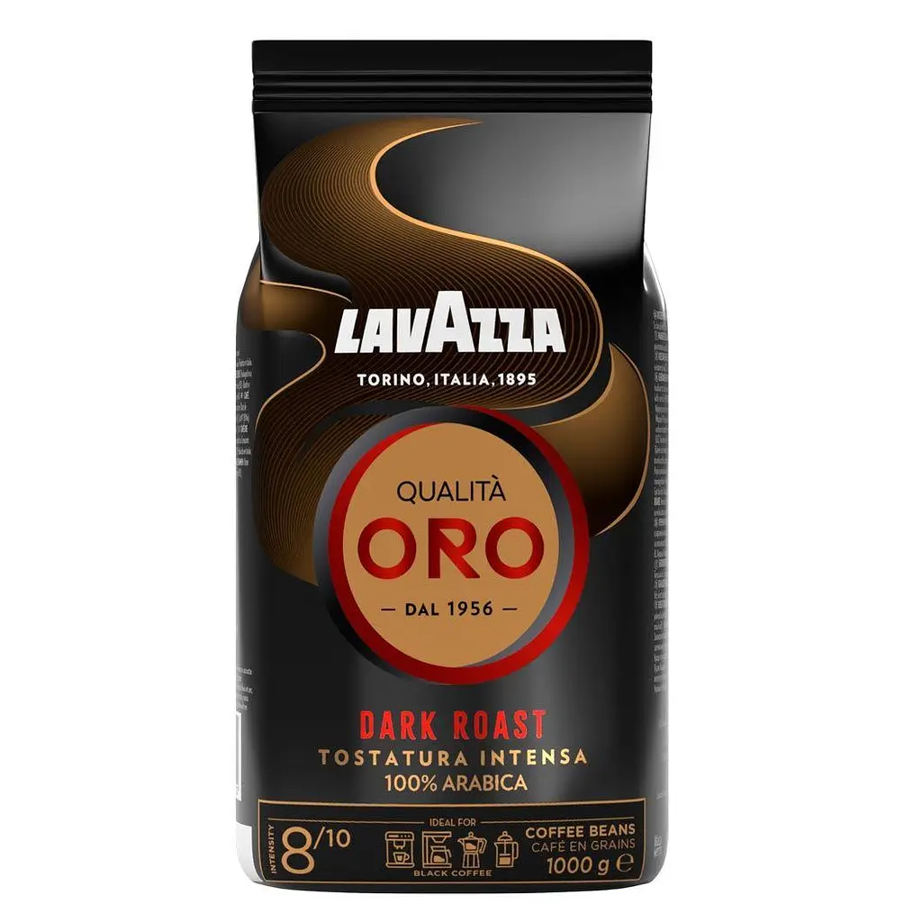 Кава зернова Lavazza Qualita Oro Dark Roast 100% Арабіка 1 кг