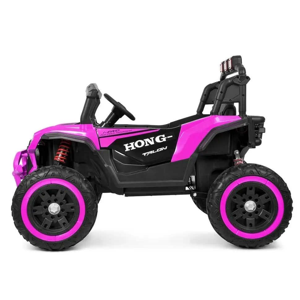Дитячий електричний джип Bambi Racer 12V двомісний до 30 кг Фіолетовий (DE-169-E-966) - фото 2