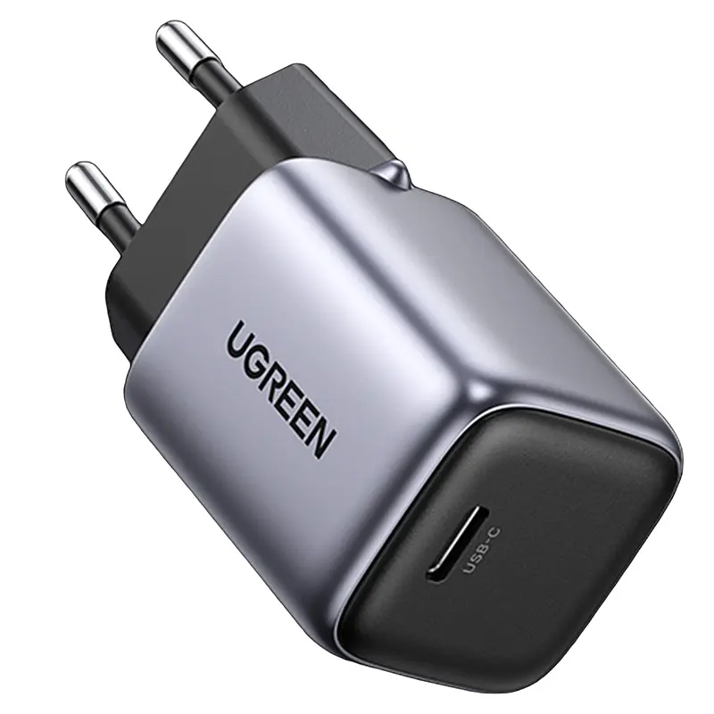 Зарядний пристрій 1xUSB 30W (USB-C) Gan PD Nexode Mini Сірий CD319 Ugreen - фото 3
