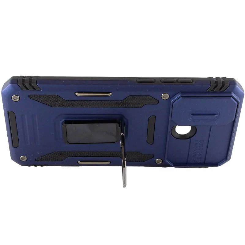 Ударостійкий чохол Camshield Army Ring для Xiaomi Redmi 10C Синій / Navy - фото 5
