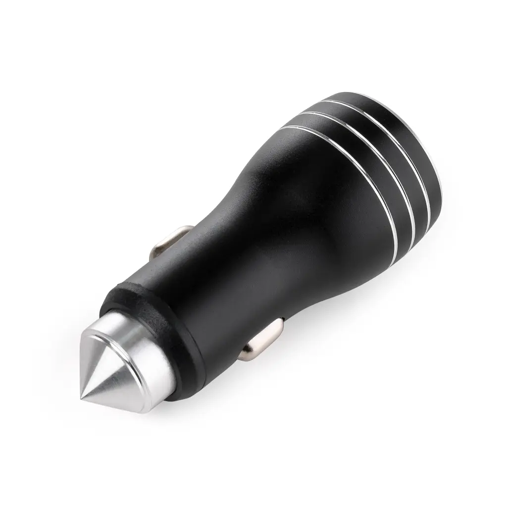 Зарядний пристрій Vinga QC3 Quick Dual USB Car Charger aluminium 18W Max (VCCQAABK) - фото 2