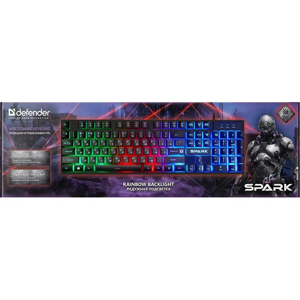 Клавіатура  Defender Spark GK-300L USB UA Black (45302) - фото 6