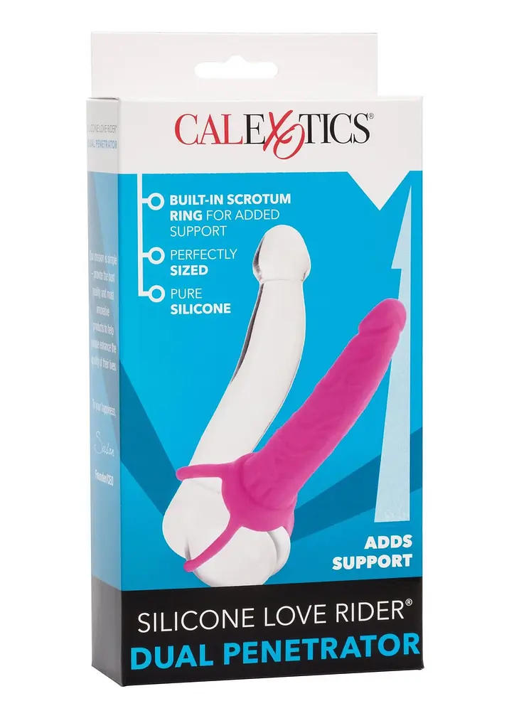 Насадка на пеніс Calexotics Dual Penetrator, 14 см (рожевий) - фото 3