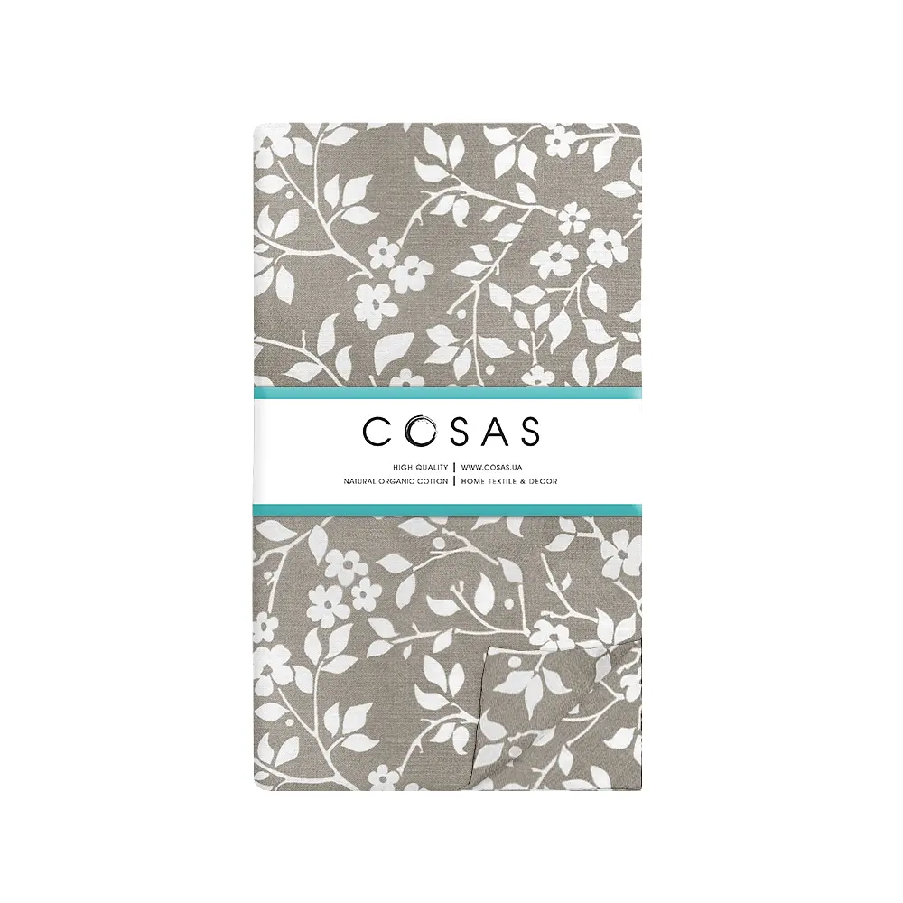 Комплект постільної білизни Cosas сімейний BEIGE FLOWERS 2 x 160 x 220 см (FlowersWhiteBeige_Quartz_160x2) - фото 7