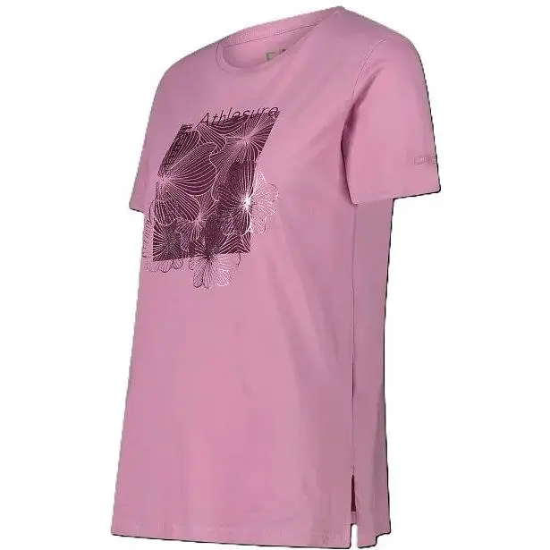 Футболка CMP Women's T-Shirt in Organic Cotton Pink XS (1097-33F7766-C602 36) - фото 2