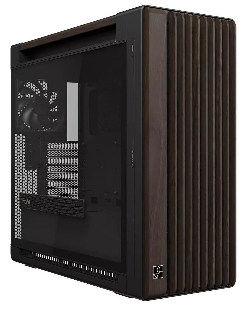 Корпус ASUS ProArt PA602 Walnut Wood Tempered Glass Modern Black (90DC00J0-B09030) Без БП - фото 3