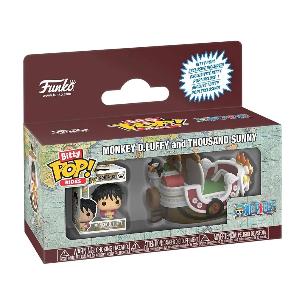 Фігурка Funko Pop набір Bitty POP! Ride серії Великий куш - Саузенд Санні та Луффі (92965) - фото 2