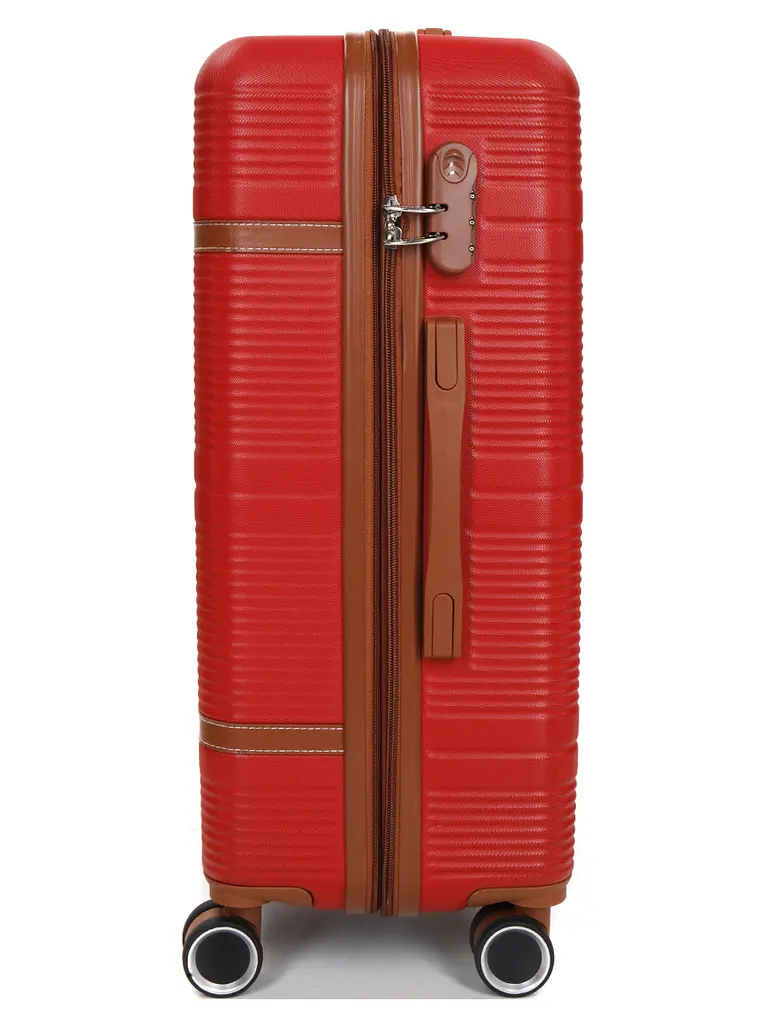 Валіза середня M ABS-пластик Worldline Airtex 629 67×45×27см 74л Червона - фото 5