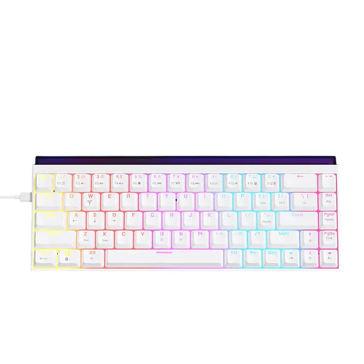 Клавіатура Ajazz NK68 Red Switch RGB White (NK68-RS-W) - фото 2