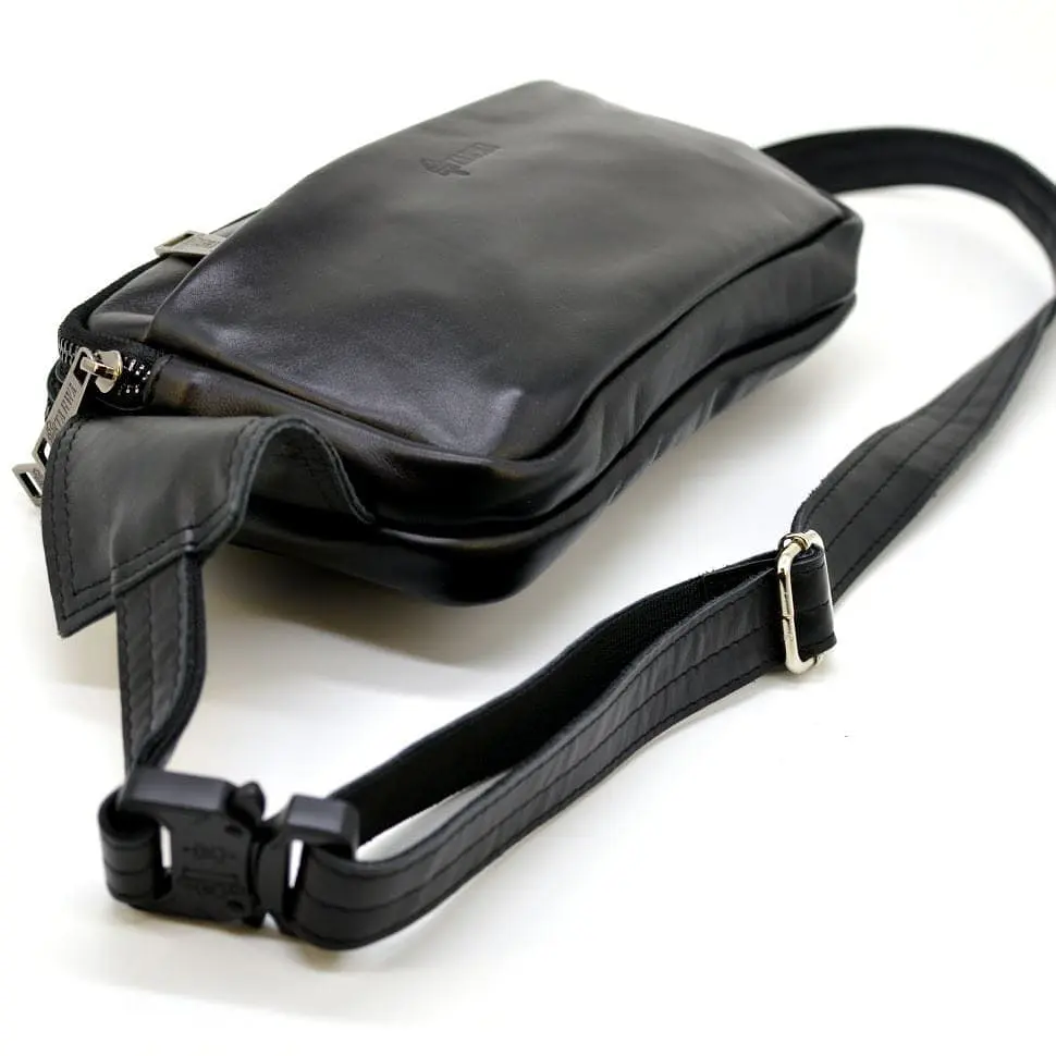 Мега-бананка поясна шкіряна сумка TARWA sum0028196 - фото 5