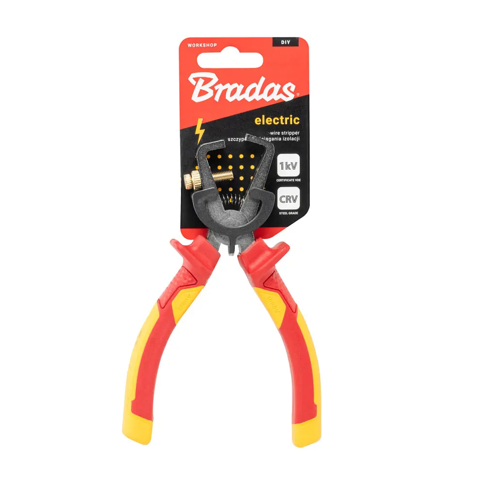 Плоскогубці для зачистки дроту Bradas ELECTRIC, 165 мм, 1 кВ VDE (DIY-PL1014/6) - фото 3