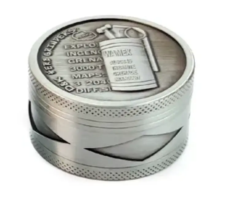 Гриндер для измельчения табака D&K Гранаты DK-5081-X3 Silver 4 (15705) - фото 2