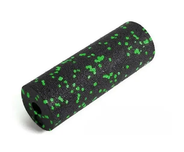 Набір для масажу та йоги PowerPlay PP_4091 EPP (2 м'ячики + валик масажер 15*5,3 см.) Green + гумка 5.5 кг (PP_4091_Green) - фото 4
