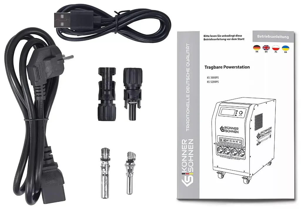 Зарядна станція KonnerSohnen KS 3000PS / 3000 Вт / 3200 Вт/ч / LiFePO4 (KS3000PS) UA - фото 6