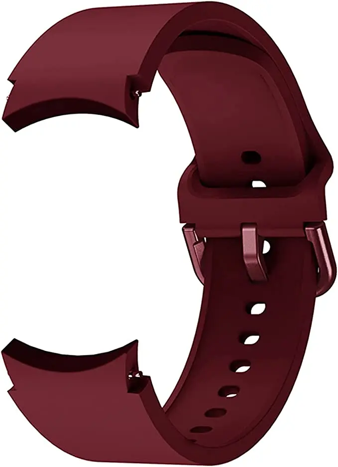 Ремінець силіконовий BeWatch Samsung Galaxy Watch 4/5/Pro SoftTouch Бордовий (0139308) - фото 3