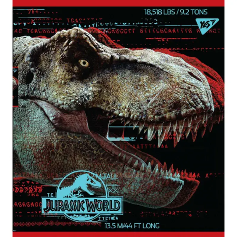 Зошит Yes А5 Jurassic World Science Gone Wrong 18 аркушів клітинка (765317), в асортименті - фото 3