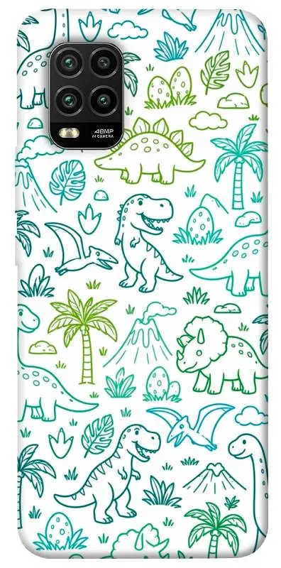 TPU чохол Demsky Dino pattern для Xiaomi Mi 10 Lite