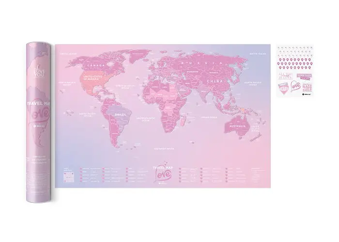 Скретч карта 1DEA.me Travel Map Love World (англ.) (13104) - фото 6