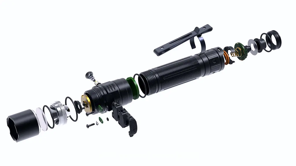 Ручний тактичний ліхтар Fenix PD36R 1600лм USB type-C (Чорний) - фото 3