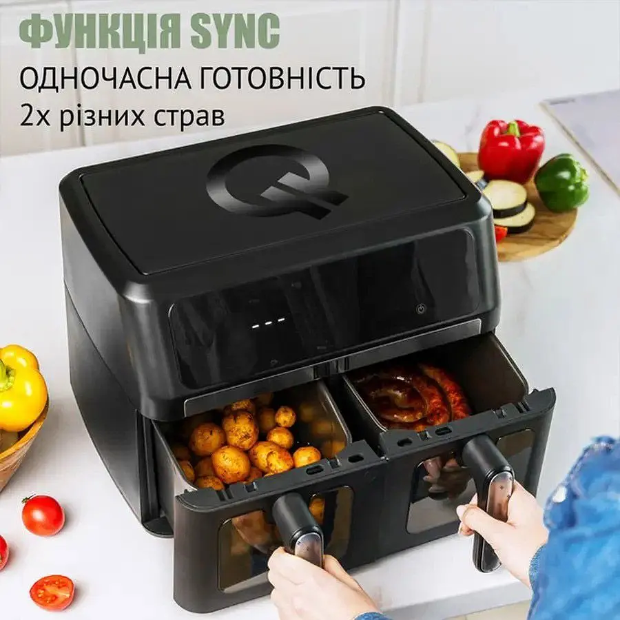 Мультипіч QUIN Air Fryer Dual Zone YJ-1102AV [173120] - фото 4