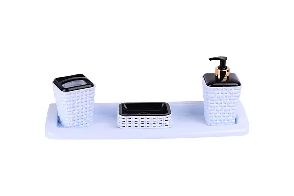 Набір Violet House Роттанг White для ванної кімнати з дзеркалом, білий (0543 Роттанг WHITE) - фото 2