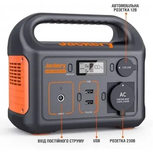 Портативна зарядна станція Jackery Explorer 240 240Wh/200W (HTE032240EU) 59555-ska - фото 7