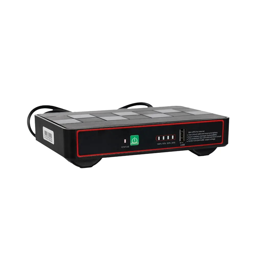 Джерело безперебійного живлення DC UPS Kraft KRF-MUPS-1812 5V/9V/12V/24V/PoE, LiFePO4 2*6Ah, для роутера і медіаконвертера (42-00109) - фото 4