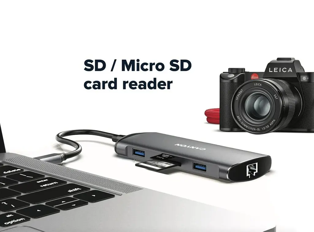 USB-Хаб Canyon 8-in-1 USB-C (CNS-TDS15) - фото 4
