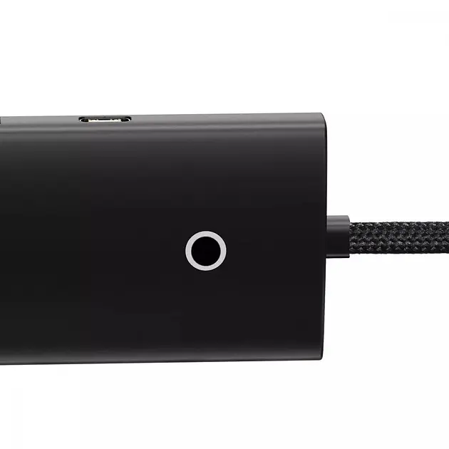 USB-хаб Baseus Lite Series 4-Port (USB-A to USB 3.0*4) 2m WKQX030201 Black - фото 4