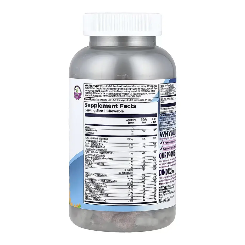 MultiSaurus - 180 chewables Berry Grape Orange - фото 2