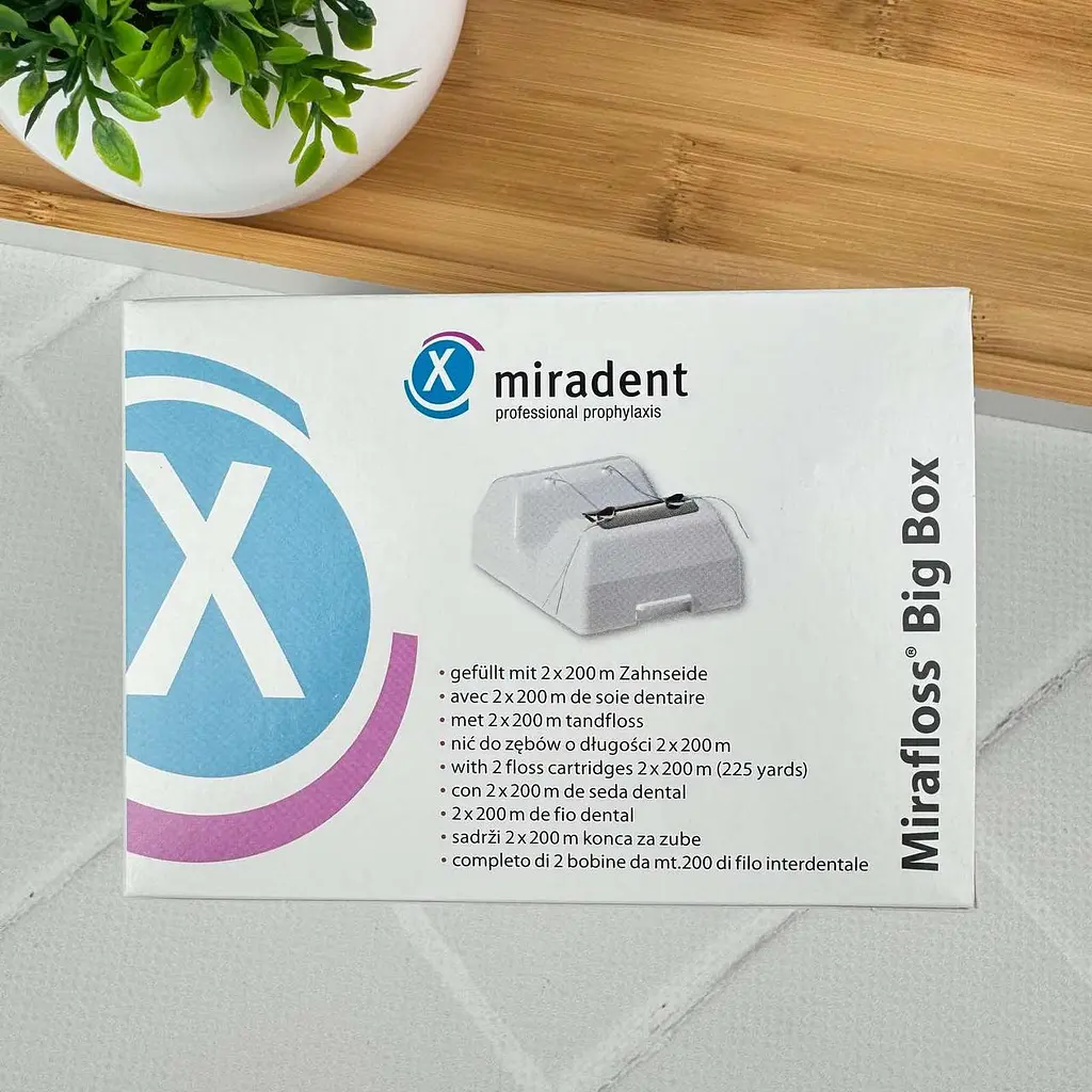 Професійний стоматологічний флосс Miradent Mirafloss Big - 2x200 м - фото 5