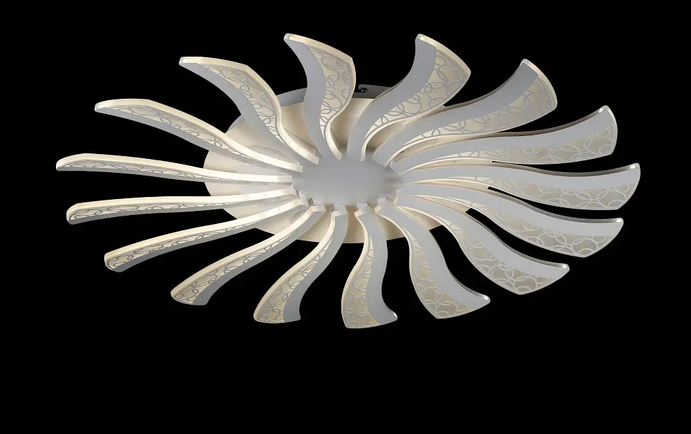 Люстра стельова LED Splendid Ray LK39265/16 BIG, 160W, білий, сучасний стиль, з пультом, 80 см - фото 6