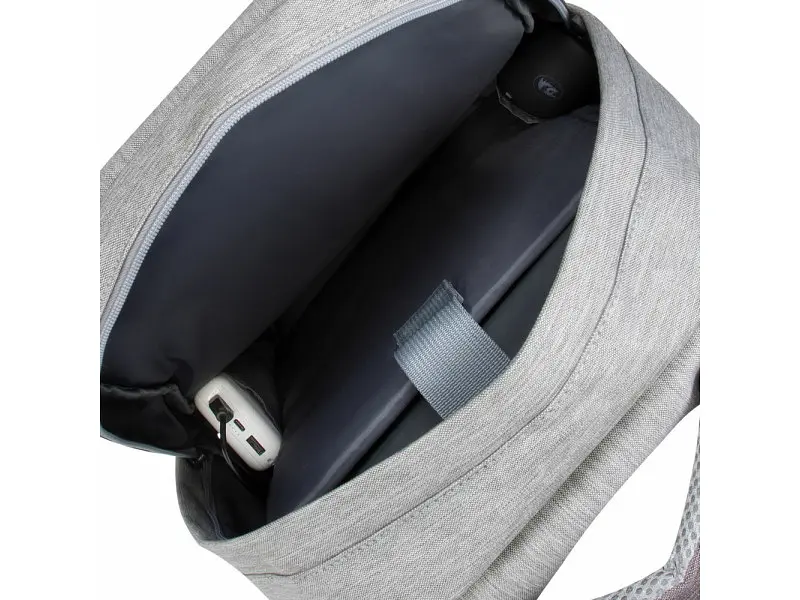 Рюкзак для ноутбука RIVACASE 7562 grey/mocha anti-theft 15.6 - фото 11
