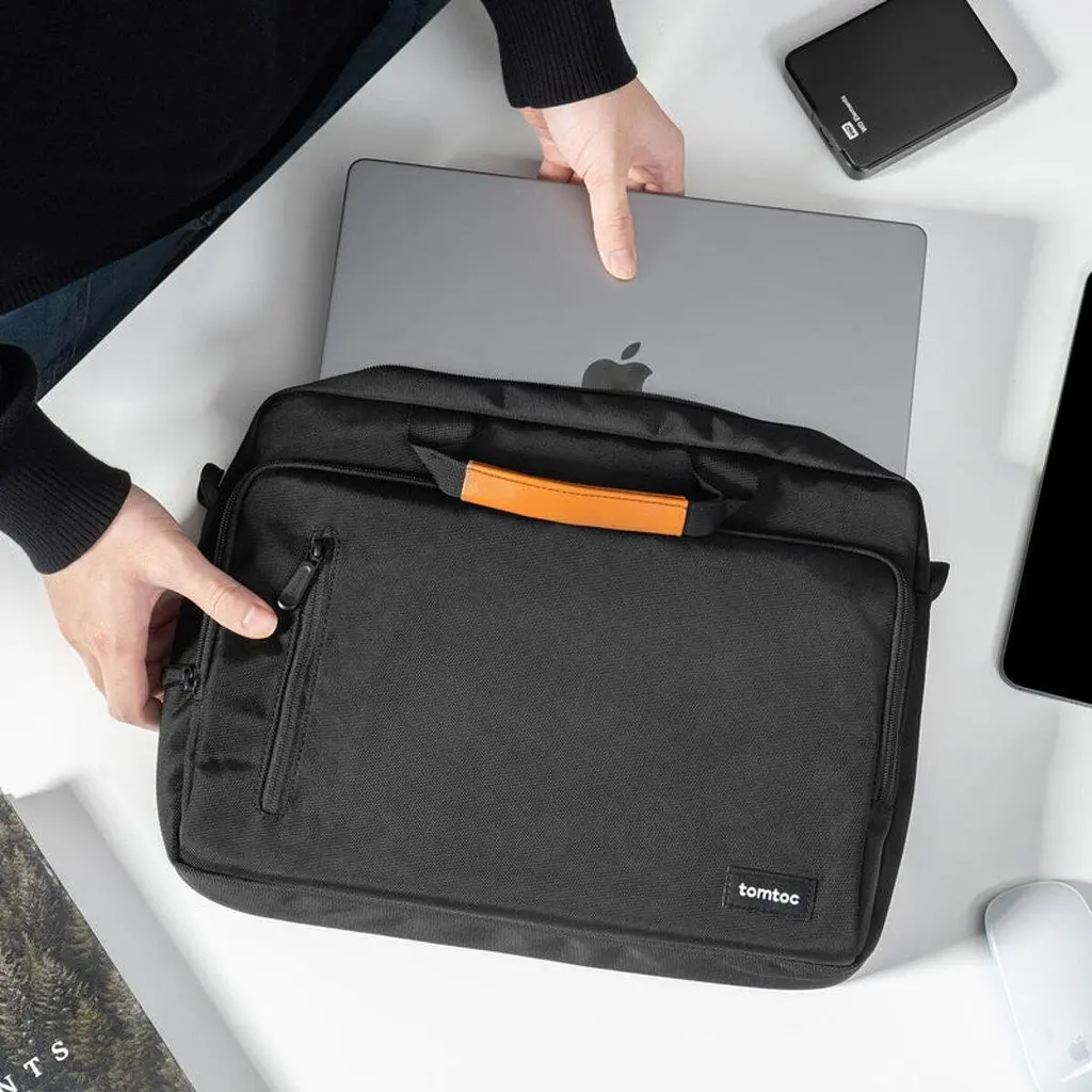 Сумка для ноутбука Tomtoc Navigator-A43 Laptop Briefcase Black 15.6 Inch A43E1D1 - фото 7