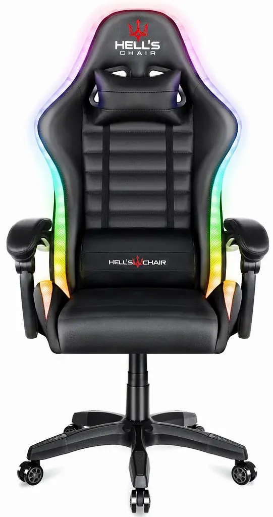 Комп'ютерне крісло Hell's HC-1003 LED RGB Black - фото 2