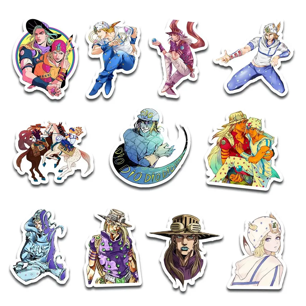 Стикерпак GeekLand JoJo Steel Ball Run 45 штук (SP JJ 01) - фото 5