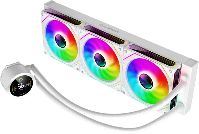 Водяне охолодження GameMax IceBurg 360 Digital ARGB White - фото 2