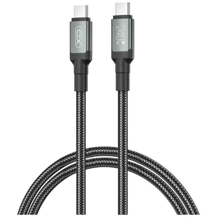 Кабель XO PD Type-C to Type-C NB-Q264A 240W/1m Black