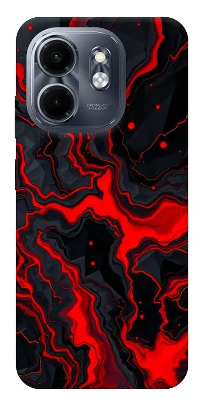 TPU чохол Demsky Black red marble для Infinix Smart 9 4G / Hot 50i