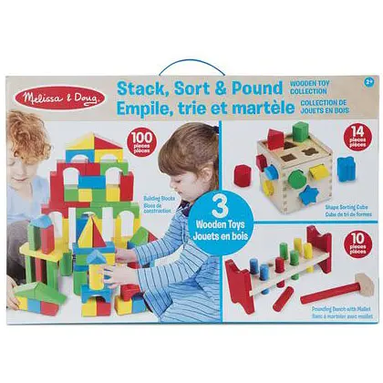 Ігровий набір Melissa&Doug Кубики/Сортер/Стучалка (MD93685) - фото 3